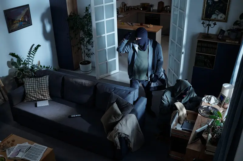 Einbrecher versucht in Haus einzubrechen - Schützen Sie Ihr Zuhause mit einer Alarmanlage