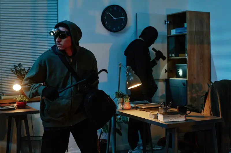 Einbrecher versucht in Haus einzubrechen - Schützen Sie Ihr Zuhause mit einer Alarmanlage